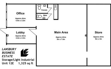 Light Industrial Storage Unit 12E – TO LET