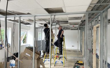 Internal refurbishment creating smaller offices